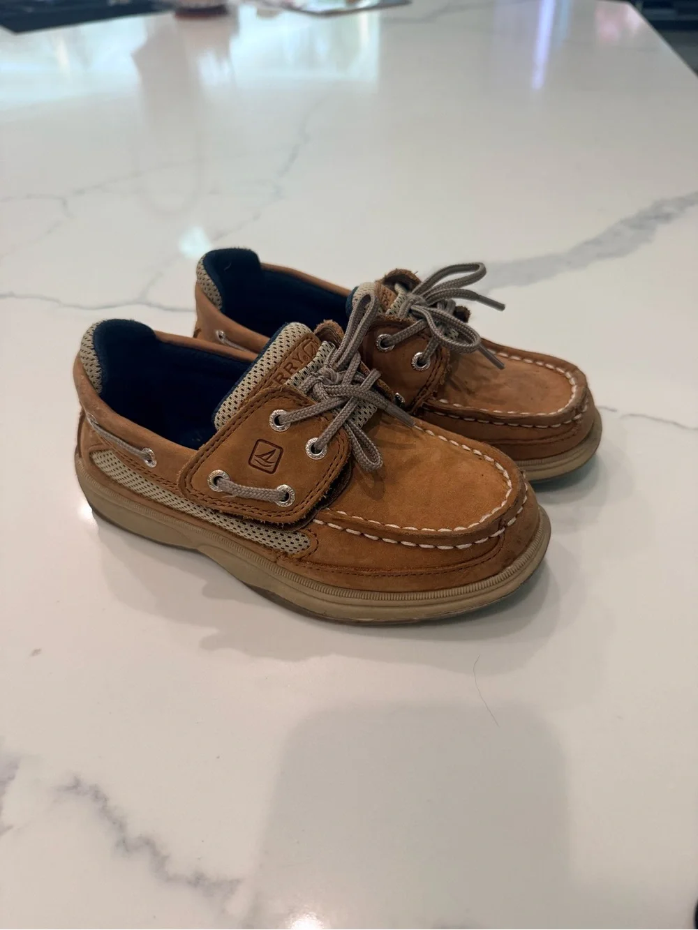 Sperry Kids Tan Suede Moccasins